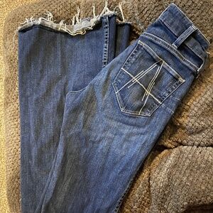Women’s Ariat High Rise Raw Hem Flare Jeans